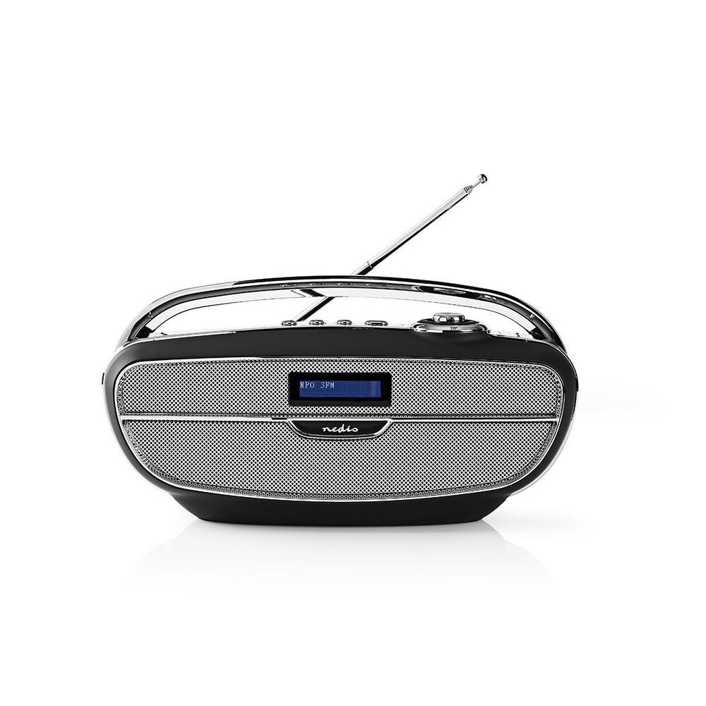 Nedis FM-radio | 60 W | Bluetooth&reg; | Zwart / zilver