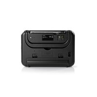 Nedis FM-Radio | Draagbaar Model | FM | Batterij Gevoed / Netvoeding | Analoog | 2.4 W | Zwart-Wit Scherm | Koptelefoonoutput