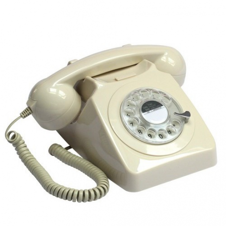 GPO 746 Draaischijf Retro Telefoon Ivoor