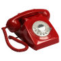 GPO 746 Draaischijf Retro Telefoon Rood