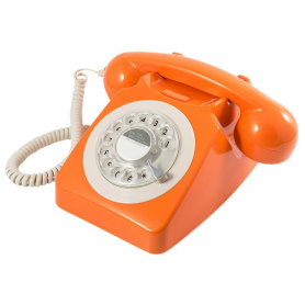 GPO 746 Draaischijf Retro Telefoon Oranje