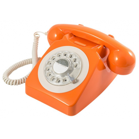 GPO 746 Draaischijf Retro Telefoon Oranje
