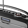 Nedis FM-radio | 60 W | Bluetooth® | Zwart / zilver
