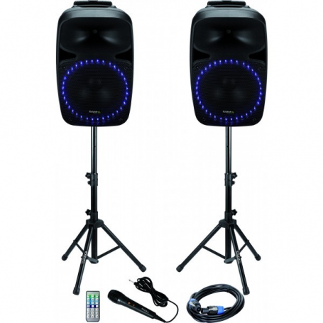 Ibiza Sound geluidset met USB/SD player + BT | 2 x 500 Watt