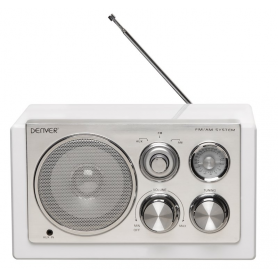 Denver TR-61 wit - Retro radio