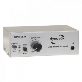 Audio Dynavox Dynavox Phono voorversterker usb UPR 2.0  zilver