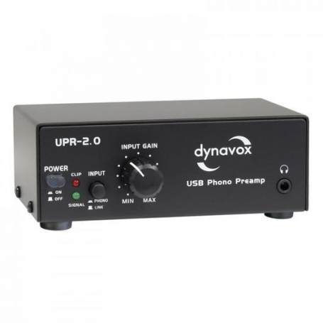 Audio Dynavox Dynavox Phono voorversterker usb UPR 2.0 zwart