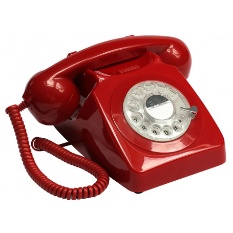 GPO 746 druktoets Retro Telefoon Rood - SIP/VOIP