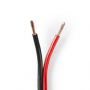 Speaker-Kabel | 2 x 2,50 mm2 | 50 m op rol | Rood/zwart
