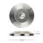 Audio Dynavox - Set van 4 stuks spike ringen, zilver