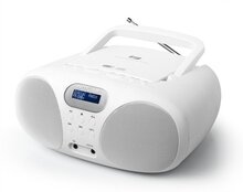 Muse MD-208DBW - Boombox met DAB+/FM-radio en CD-speler, wit