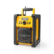 Nedis FM-Bouwradio | 15 W | Bluetooth® | IPX5 | Handvat | Geel / Zwart kopen?