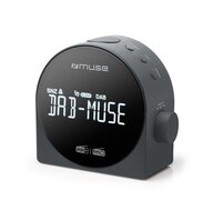 Muse M-185CDB - Stijlvolle digitale wekkerradio met DAB+/FM-radio en groot display