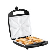 Teesa TSA3229B - Tosti-ijzer voor 4 tosti‘s, zwart